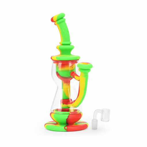 Shop Ritual - 10'' Silicone Deluxe Incycler - Rasta in australian