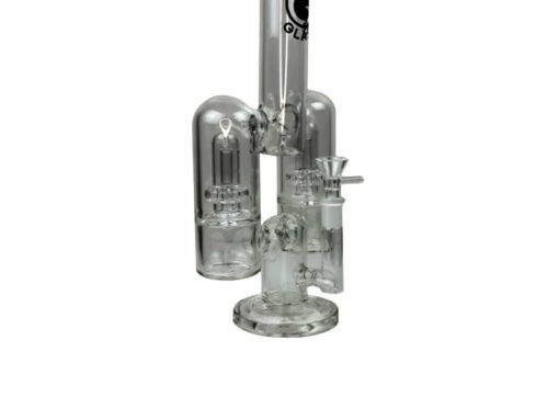 Shop Daze Glass - 14" Rocket Ship Dual Showerhead Perc Glass Water Pipe in australian