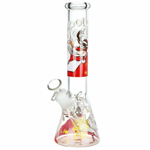 Shop Santa Claus Themed Glass Water Pipe - 10" / 14mm F / Designs Vary in australian