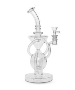 Shop Medusa Customs 420 11.25" Recycler (Clear) in australian