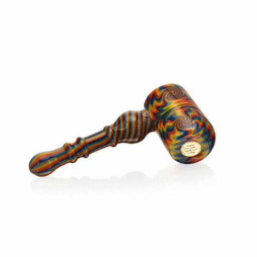 Shop High Society | Eris Premium Wig Wag Bubbler (White Rainbow) in australian