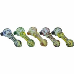 Shop LA Pipes "Painted Warrior Spoon" Glass Pipe in australian