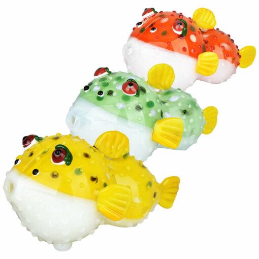 Shop Puff Puff Puffer Fish Hand Pipe - 4.75" / Colors Vary in australian