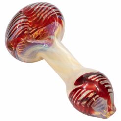 Shop LA Pipes Twisty Cane Spoon Glass Pipe (Various Colors) in australian