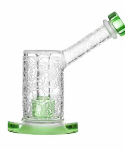 Shop Calibear Sandblasted Seed Of Life Percolator Upright Bubbler in australian