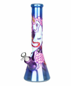 Shop Unicorn Glow Beaker Water Pipe | 13.5