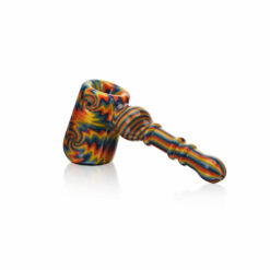 Shop High Society | Eris Premium Wig Wag Bubbler (White Rainbow) in australian