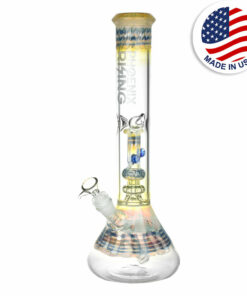 Shop Phoenix Rising Mini Pipe Perc Beaker Water Pipe - 15"/19mm F in australian