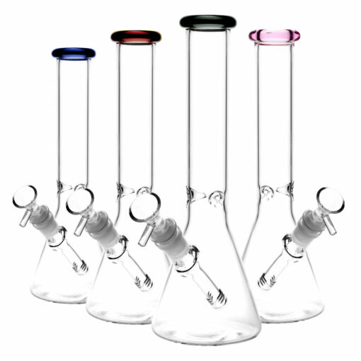 Shop Classic Glass Beaker Light Water Pipe | 14mm F | Colors Vary in australian