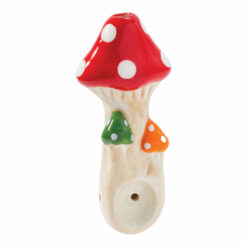 Shop Wacky Bowlz Tri Mushroom Ceramic Pipe - 4" in australian