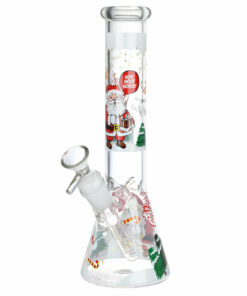 Shop Christmas Themed Glass Water Pipe - 10" / 14mm F / Designs Vary in australian