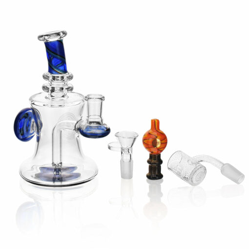 Shop High Society | Astara Premium Wig Wag Concentrate Rig (Blue) in australian