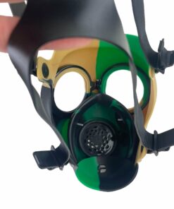 Shop Multi-Colored Silicone Skull Gas Mask Bong in australian