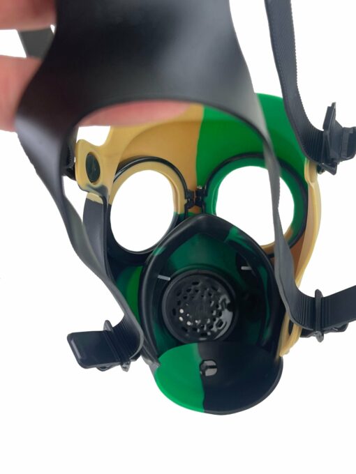 Shop Multi-Colored Silicone Skull Gas Mask Bong in australian