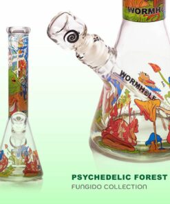 Shop Wormhole Psychedelic Forest Beaker Water Pipe - 14.5" / 14mm F in australian