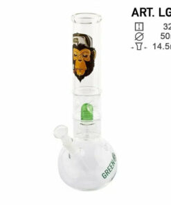 Shop Greenline | 12.5" Round Glass Water Pipe w/ Dome Perc in australian