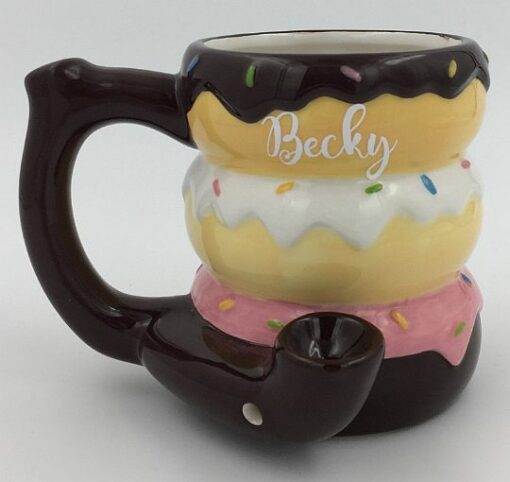 Shop Donut mug - pipe - novelty mug in australian