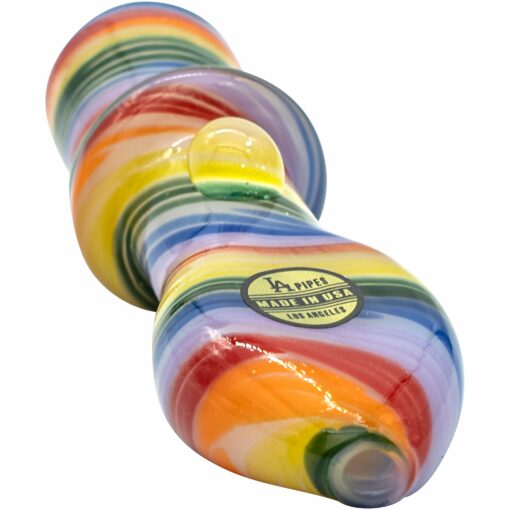 Shop LA Pipes "Rainbow Tornado" Chillum Pipe in australian