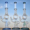 Shop 18.5" Recycler Style Donut Percolator Glass Water Pipe in australian