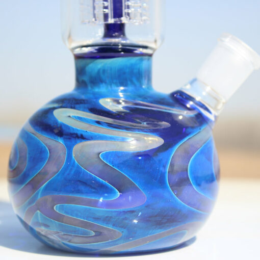 Shop Blue Buddha Glass Water Pipe w/ Coil Perc 10.5" in australian