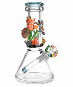 Shop Empire Glassworks Baby Beaker Water Pipe - 8"/14mm F/Under the Sea in australian