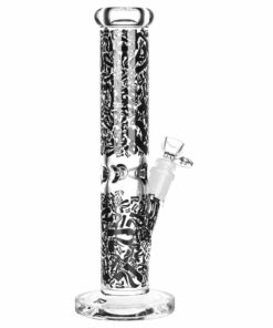 Shop Pulsar Logo Camo Design Series Straight Tube Water Pipe | 12" | 14mm F in australian