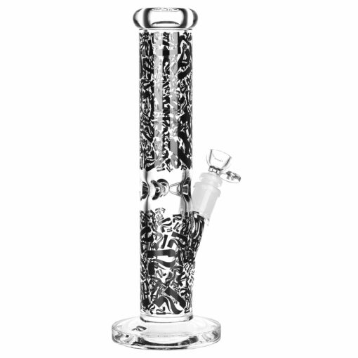 Shop Pulsar Logo Camo Design Series Straight Tube Water Pipe | 12" | 14mm F in australian