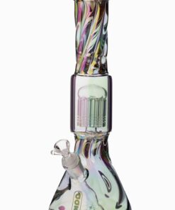 Shop Daze Glass - 14 Inch Iridescent Spiral Arm Perc Glass Water Pipe in australian