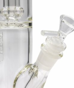 Shop LA Pipes Thick Glass Straight Showerhead Perc Bong in australian