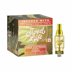 Shop Sweet Life 2.5ml Vape Cartridges Infused with Live Resin HHC-P+THC-P - Sunset Sherbert - Hybrid in australian