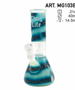 Shop Thug Life | 8" Blue Ocean Swirl Water Pipe in australian