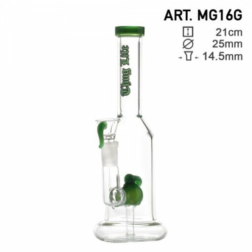 Shop Thug Life | 8" Green Water Pipes w/ Custom Perc in australian