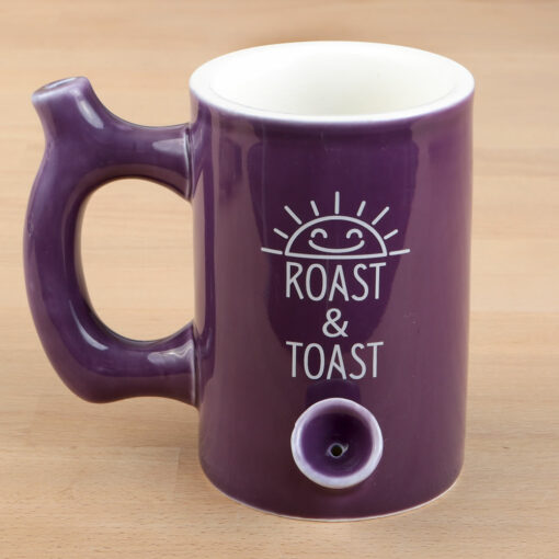 Shop Plum Color Glossy Premium Roast & Toast Mug in australian