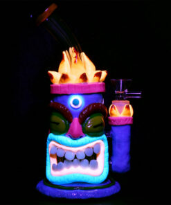 Shop Neon Tiki 3D Painted Water Pipe - 8.5