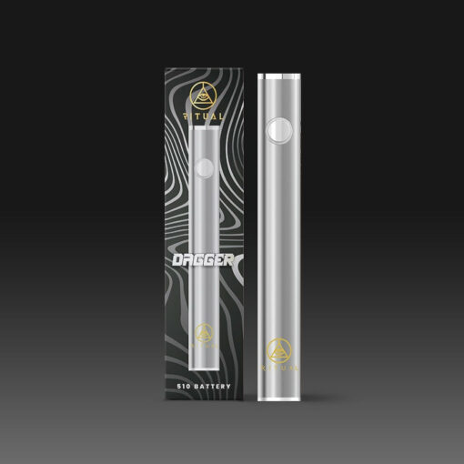 Shop Ritual | Dagger 510 Variable Voltage Pen Battery - Silver in australian