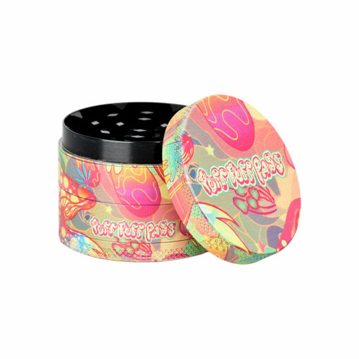 Shop Psychedelic Mushroom Grinder - 4pc / 2" / Assorted Designs 12PC DISPLAY in australian