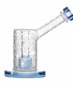 Shop Calibear Sandblasted Seed Of Life Percolator Upright Bubbler in australian