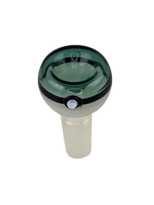 Shop Teal Poke Ball Glass Bong Bowl - 14mm in australian