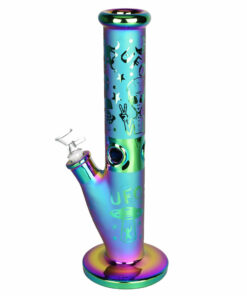 Shop UFO Love Electroplated Straight Tube Bong in australian