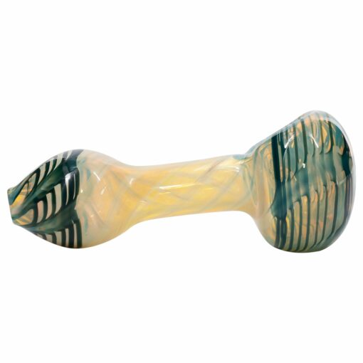 Shop LA Pipes Twisty Cane Spoon Glass Pipe (Various Colors) in australian