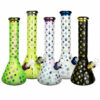 Shop Metallic Floral Diamond Water Pipe- 13" /14mm F /Colors Vary in australian