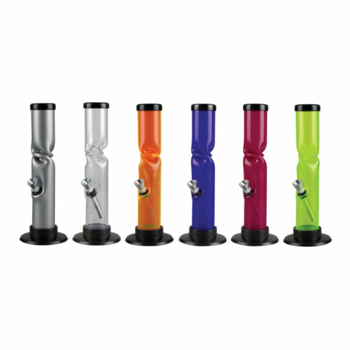 Shop Acrylic Straight Water Pipe w/ Ice Catch - 9" / Colors Vary in australian