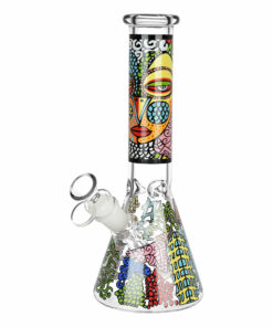 Shop Abstract Art Beaker Water Pipe - 9.75