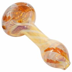 Shop LA Pipes Twisty Cane Spoon Glass Pipe (Various Colors) in australian