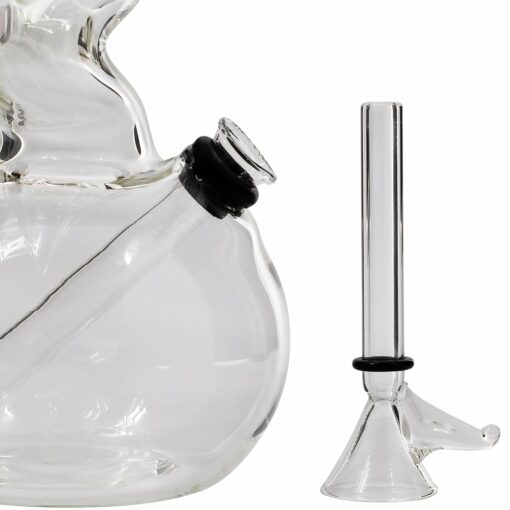 Shop LA Pipes "Jacob's Ladder" Crystal Clear Zong Bong in australian