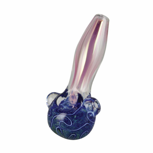 Shop Gold Fumed Blue Headed Spoon Pipe in australian