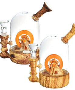 Shop Waterwheel Bell Jar Water Pipe - 6"/14mm F/Designs Vary in australian