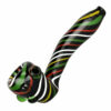 Shop Black Rasta Candy Cane Swirl Hand Pipe in australian