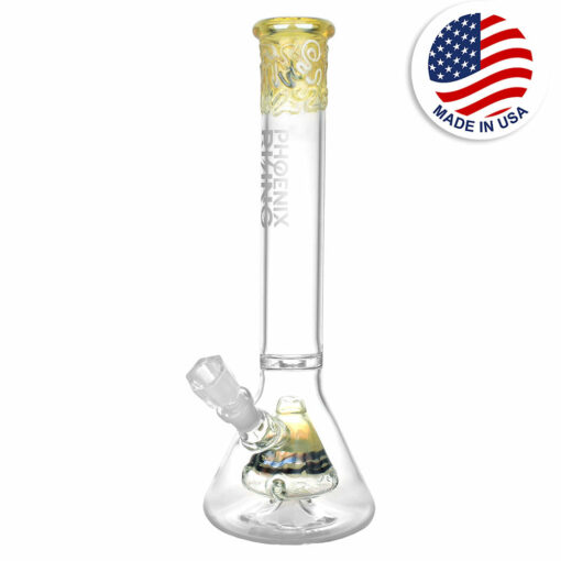 Shop Phoenix Rising Psychic Pyramid Beaker Water Pipe - 16.25"/19mm F in australian