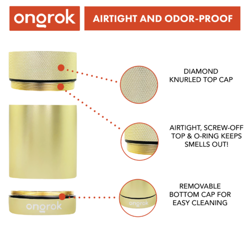 Shop Ongrok Aluminum Metal Storage Jar in australian